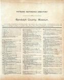 Directory 1, Randolph County 1910